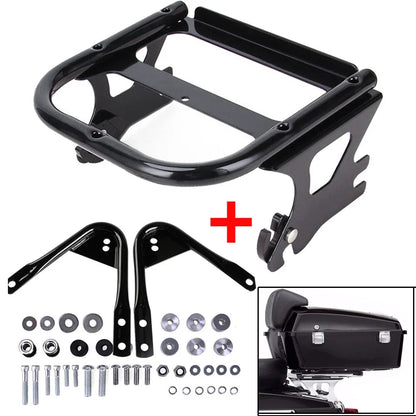 Detachable Two-up Tour Pack Mount Rack Docking Hardware Kit for Harley (1997–2008)