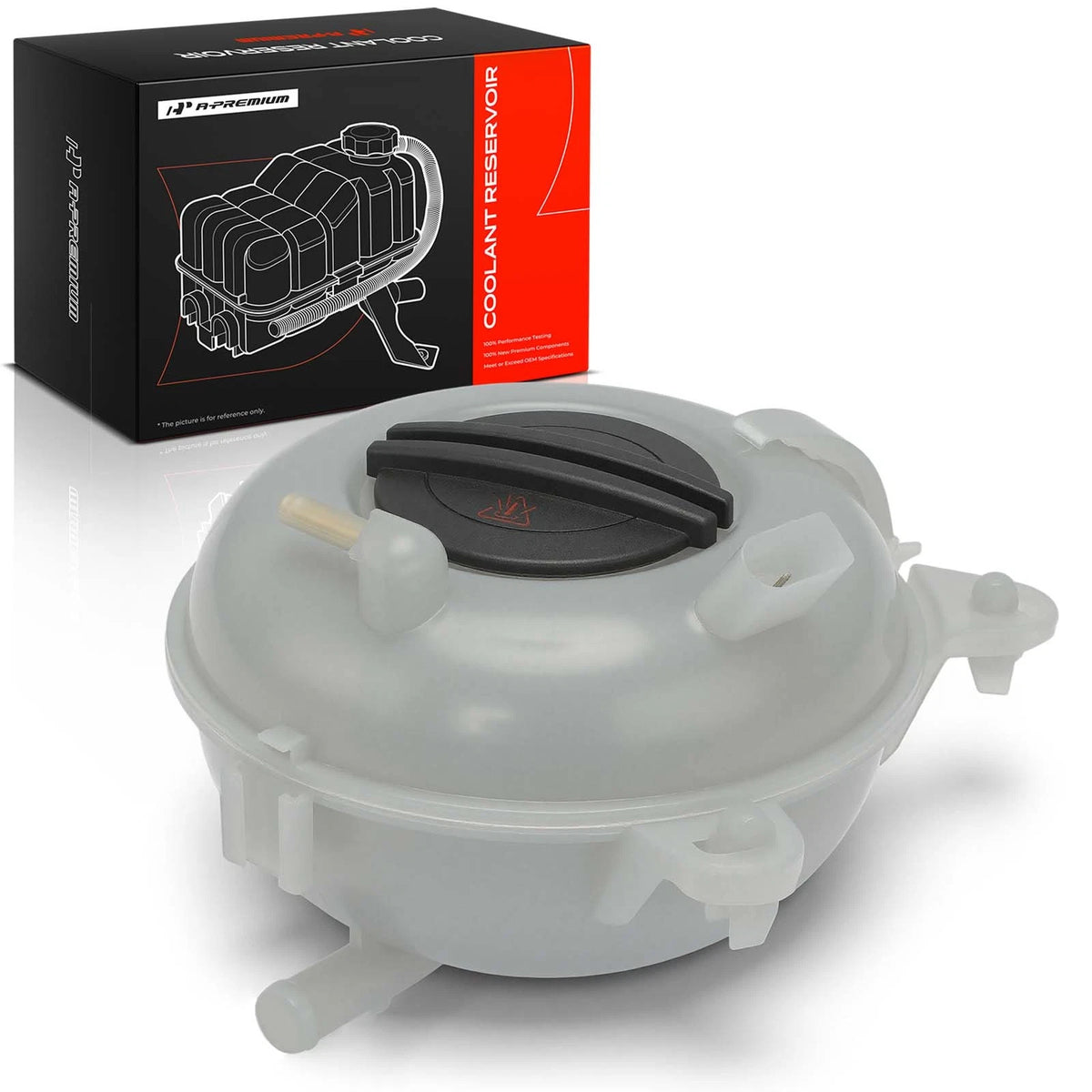 A-Premium Engine Coolant Expansion Tank w/ Cap for Audi A3, VW Golf GTI (2015–2016) - 5Q0121407D, 5Q0121407F, V10-4399