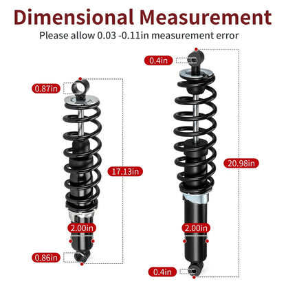 Set of 4 Coil-over Shocks for Polaris Sportsman XP 1000 (2015–2025)