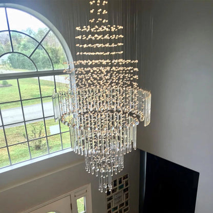 18-Light Crystal Chandelier Ceiling Light for Luxury Modern Decor