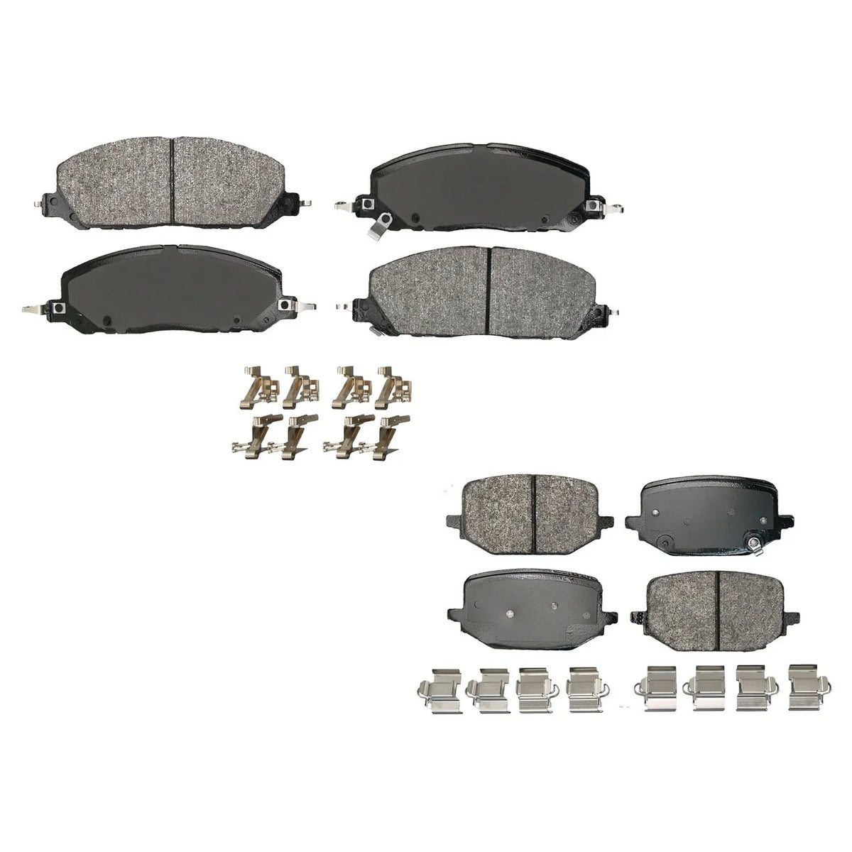 Set of 4 Akebono Severe Duty Brake Pads for Police Interceptor Utility (2013–2019)