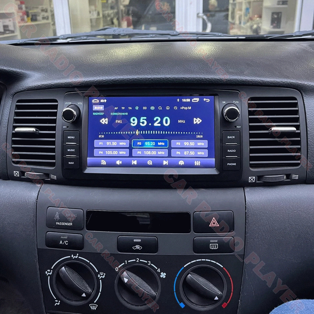 4X WIFI Car Stereo Radio GPS Navi Apple Carplay for Toyota Corolla (2000–2006)