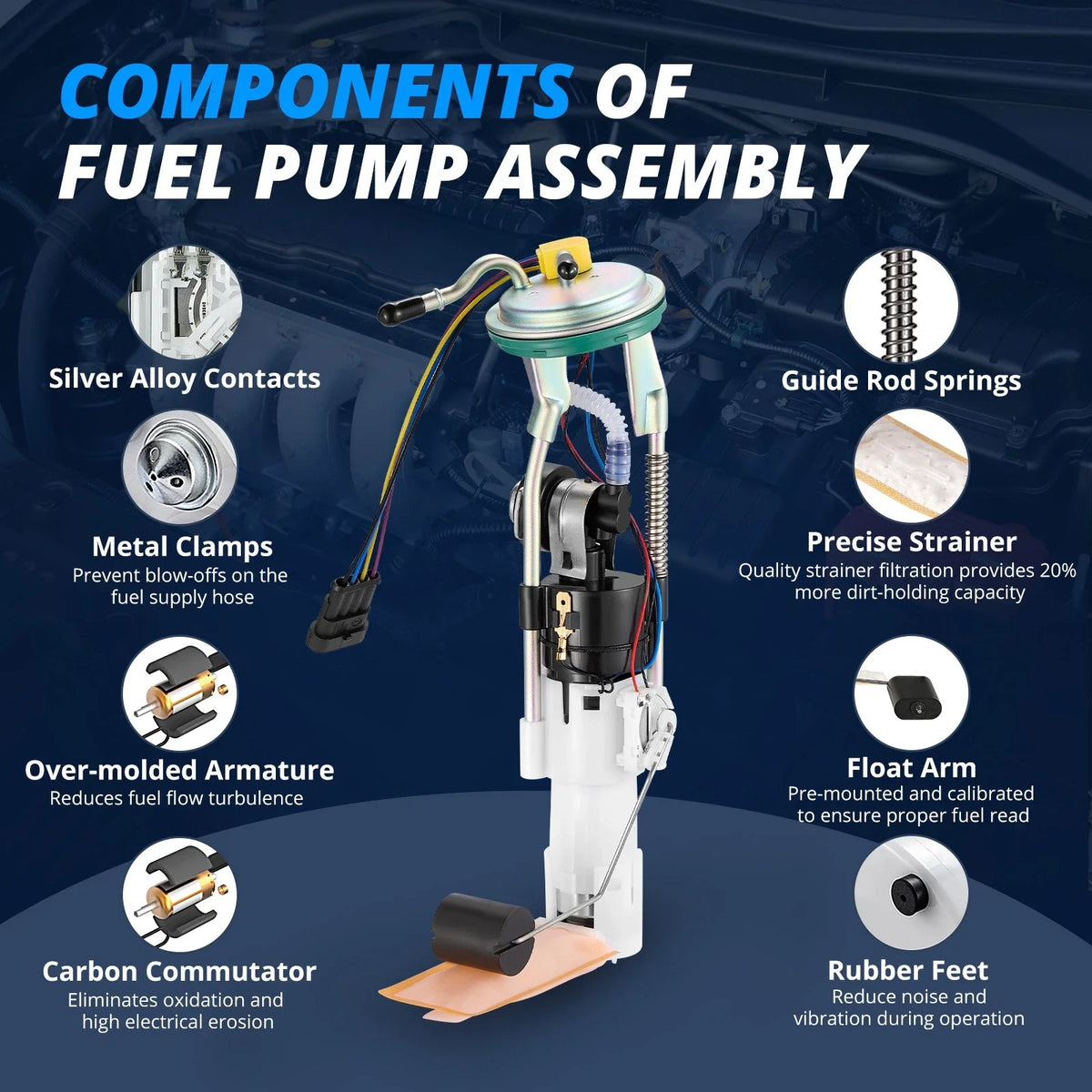 Fuel Pump Assembly w/Sensor for Can-Am Outlander 800 (2007–2008) 703500766