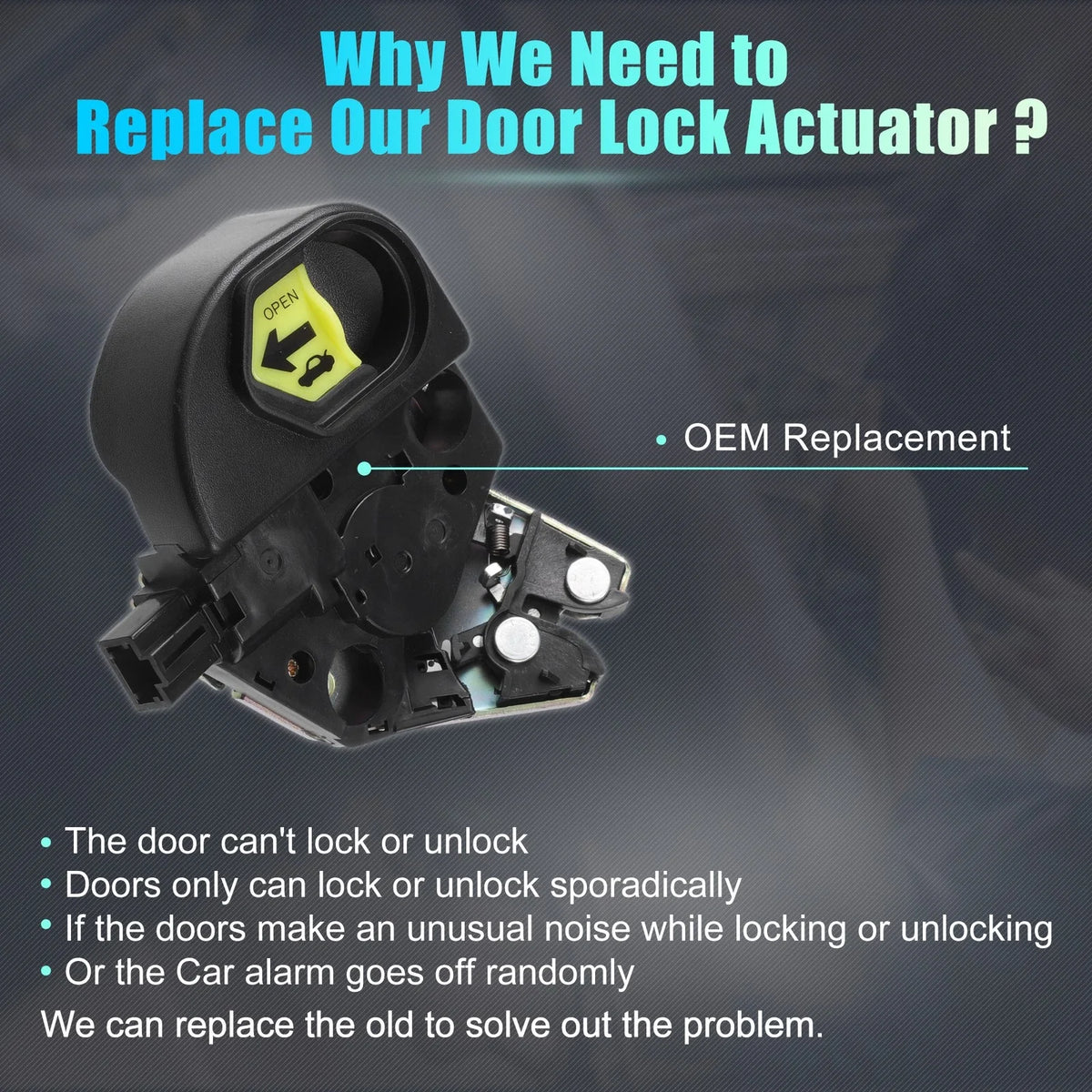 Rear Liftgate Door Lock Actuator Motor for Honda Accord (2008–2012)