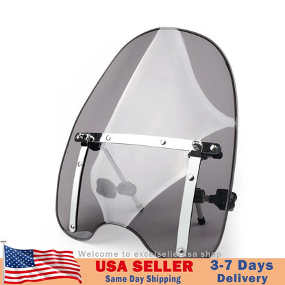 Gray Windshield for Honda Shadow Spirit Aero Rebel Deluxe VT VTX ACE (WIN-010-Gray)