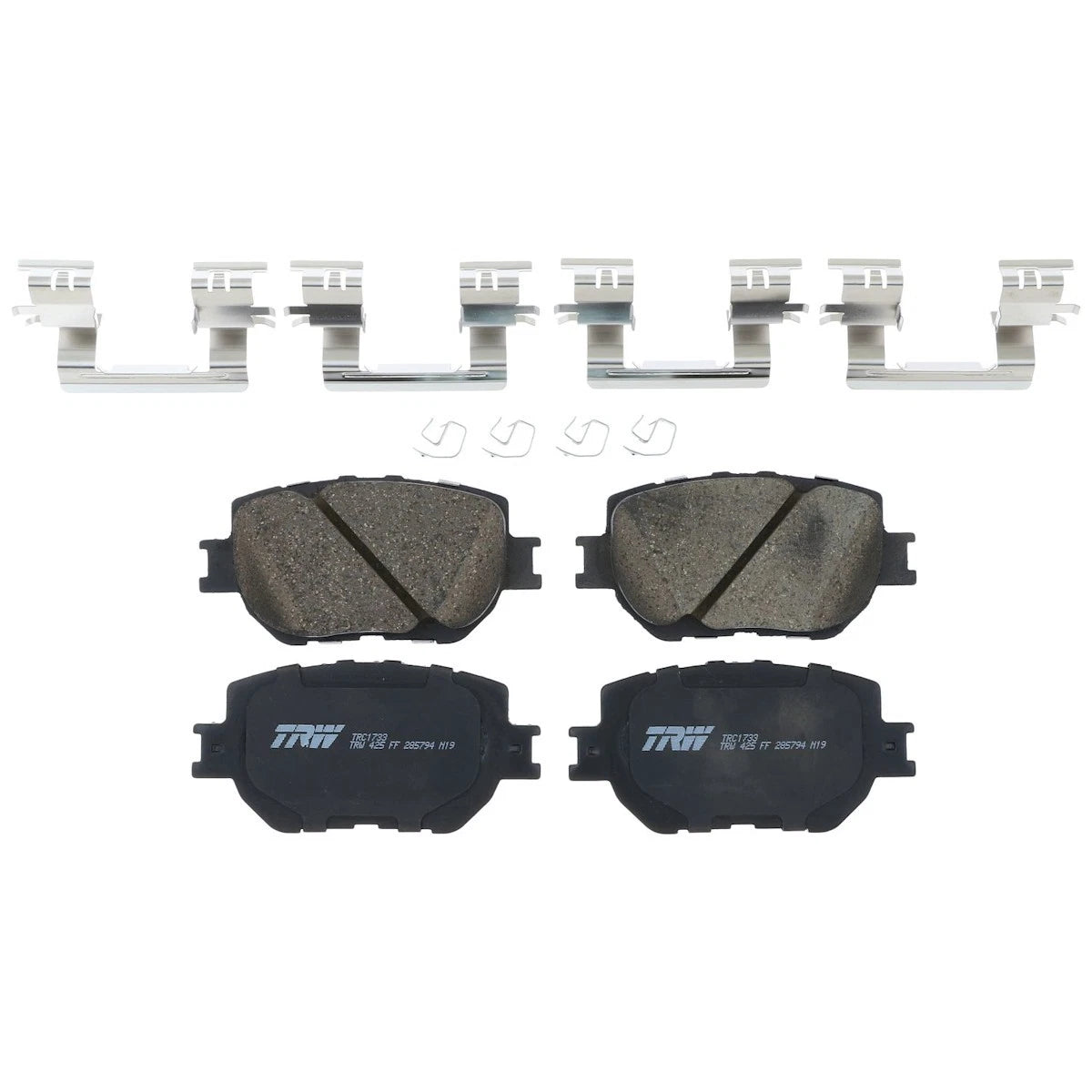 2X Brake Pad Set for Lexus IS250 (2014–2015) TRC1733 RWD Excl. F Sport