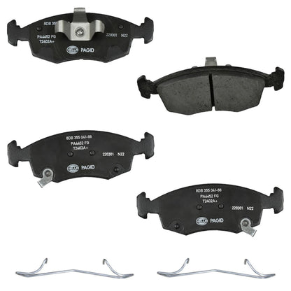 Set of 4 Hella Brake Pad Sets for Fiat 500 (2012–2019)