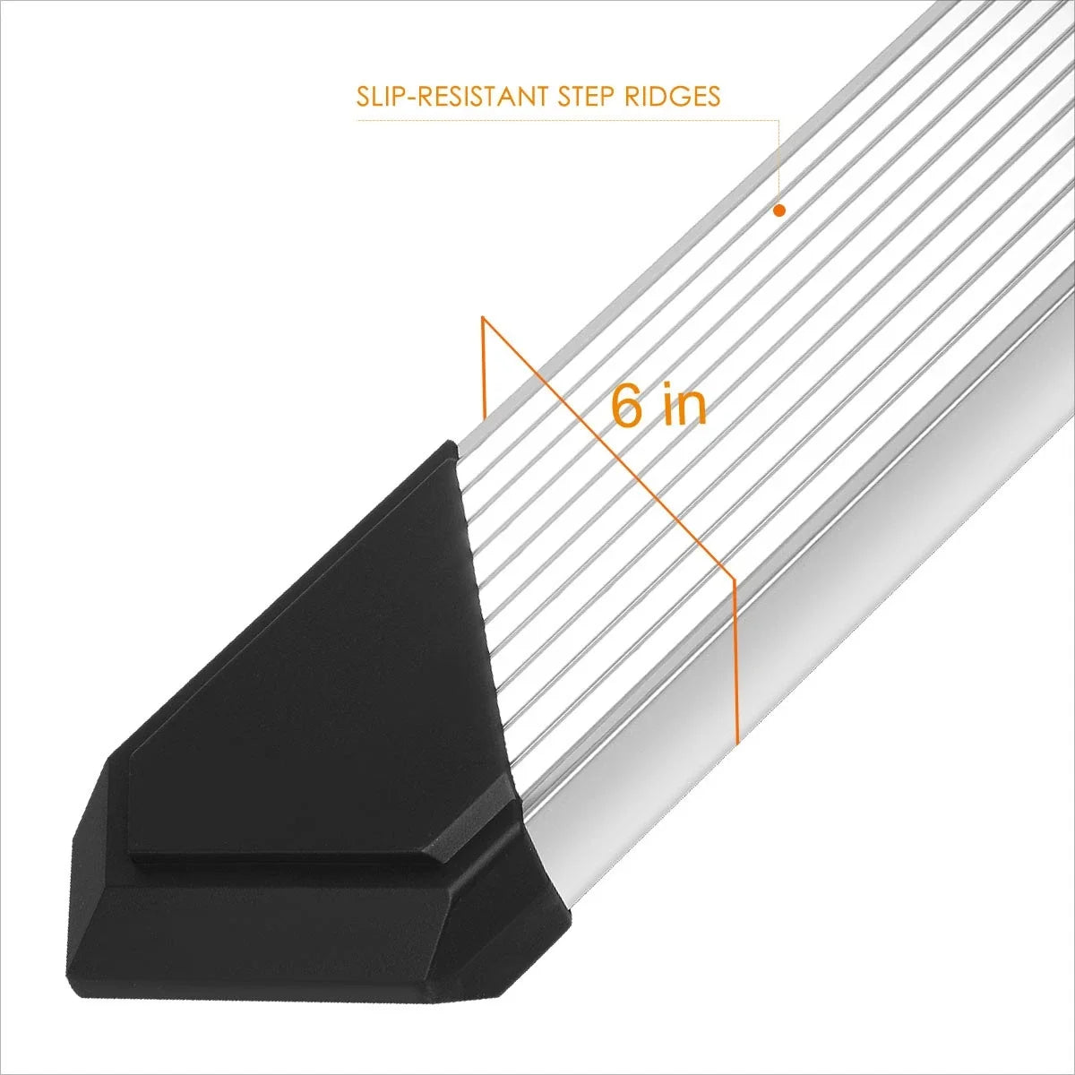 Set of 2 Pleated Step Pad Nerf Bar Running Boards for Ford F150-F350 (2015–2024)