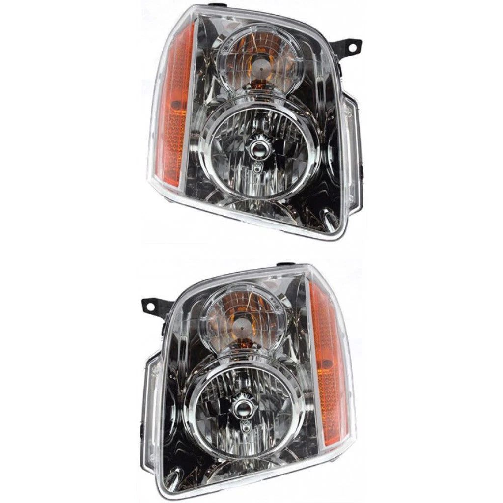 Headlight Assembly Pair for GMC Yukon XL (2007–2014) PLX-M1-334-1142L-AF, GM2502265, GM2503265