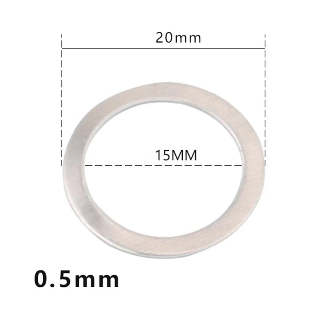 10Pcs Aluminum Bicycle Pedal Spacer Washers for Cycling