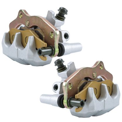 Front Left Right Brake Calipers & Pads for Kawasaki Teryx 800 (2014–2019) 43080-0128, 43080-0129
