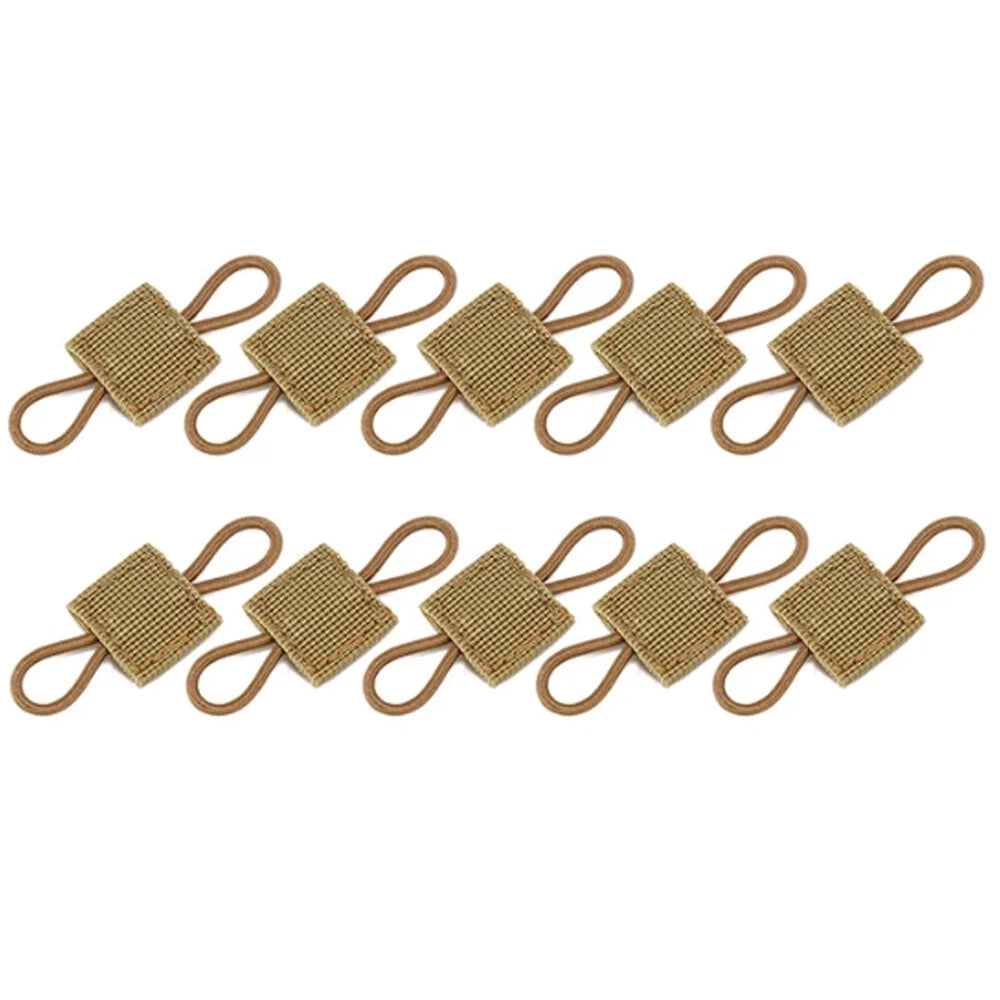 10x Elastic Molle PTT Retainer Ribbon Buckle for Tactical Backpack
