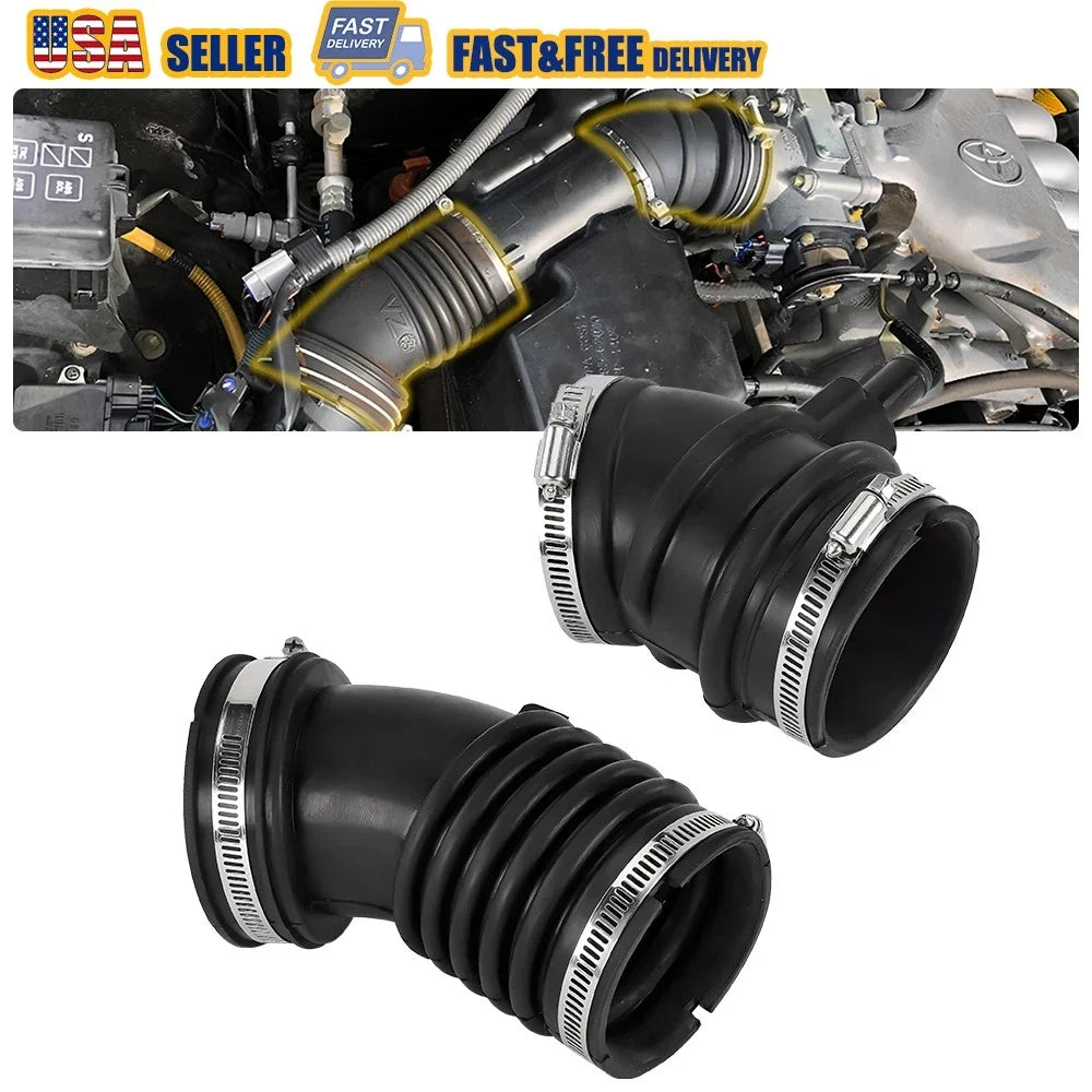 2 Air Intake Hoses with Clamps for Toyota 4Runner (1999–2000) 3.4L V6 17881-62150