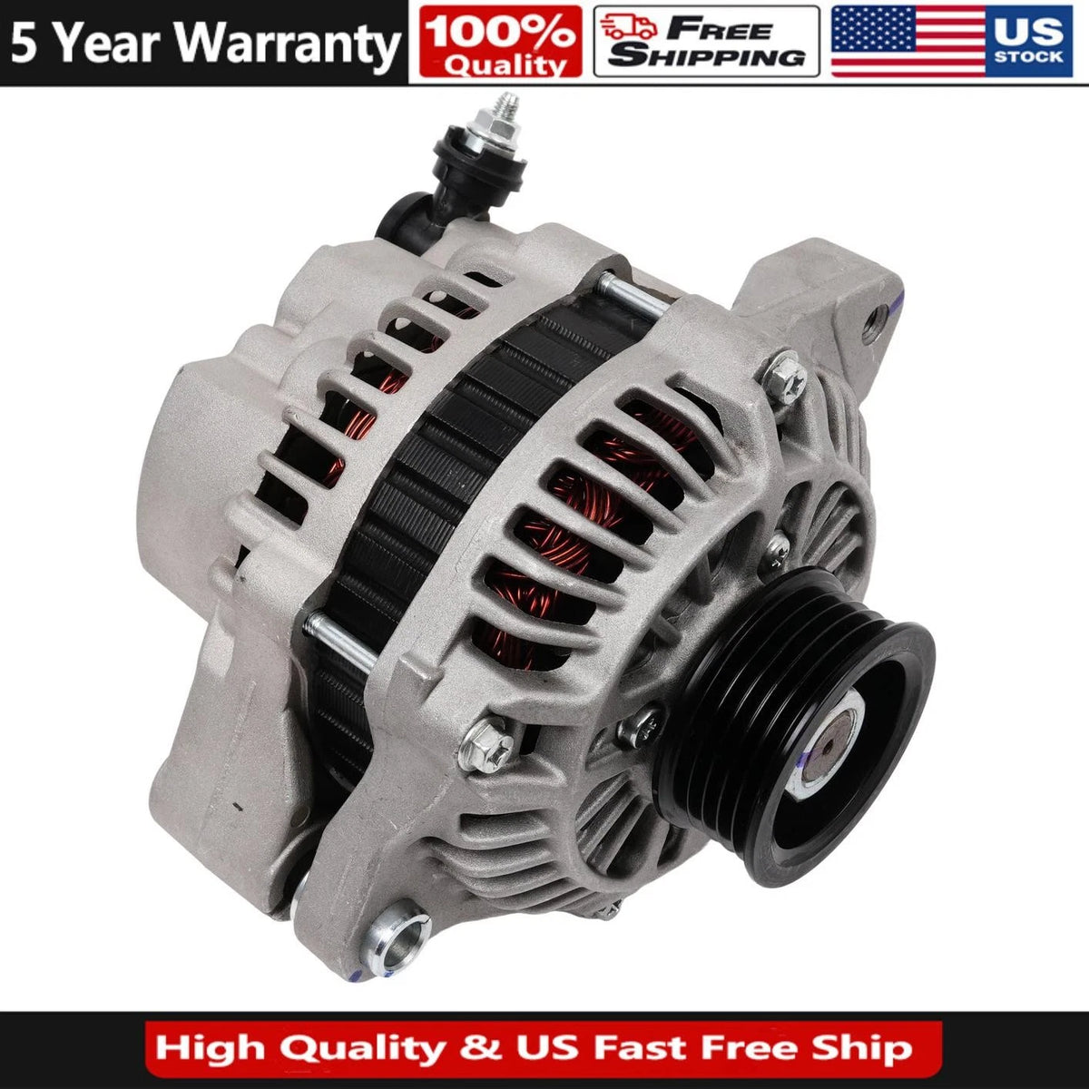 Alternator 75A for Chevrolet Tracker, Suzuki Vitara 2.0L (1999–2003) 54549043, 31400-84E10, A005TB1292, 31400-65D02, A005TA4291