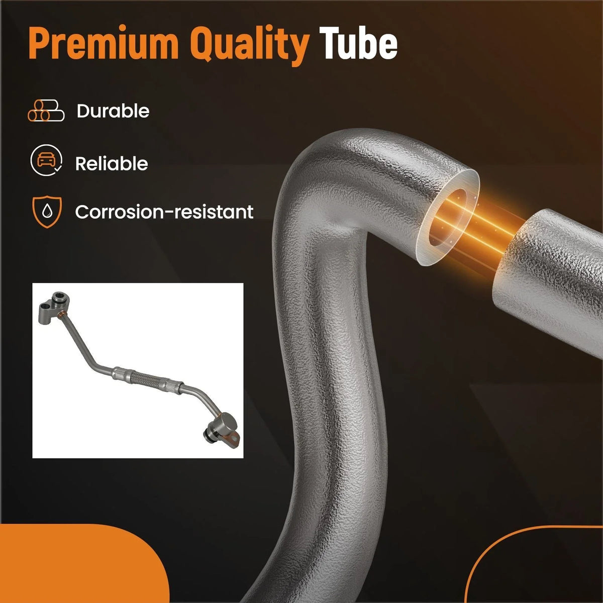 Stainless Steel Oil Line for BMW 135i E82 E88 (2008–2010) 11427562798 Turbo