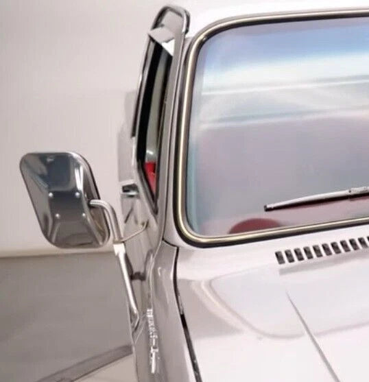 Stainless Steel Screw-On Rain Guard Vent Visors for Chevy Square Body (1973–1987)