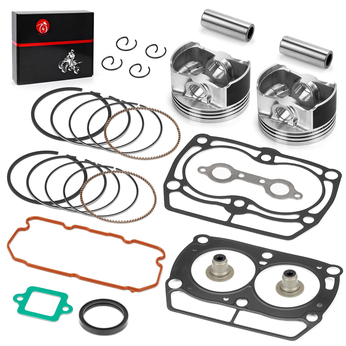 Cylinder Head Gasket & Piston Kit for Polaris RZR S 4 800 (2011–2014) 5254357 5247360 5811511 5413747 5813659 5413874