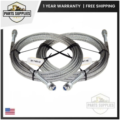 Set of 2 Equalizer Cables for Tuxedo TP11KAC-D 2-Post Lift