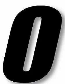 3X Number Plate Decal "0" Zero for One Industries Supercross Racing