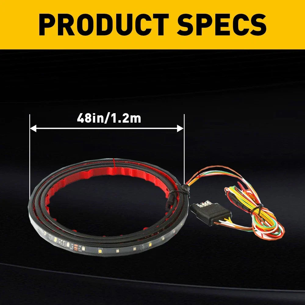 48" Tailgate Strip Sequential LED Signal Light for Truck