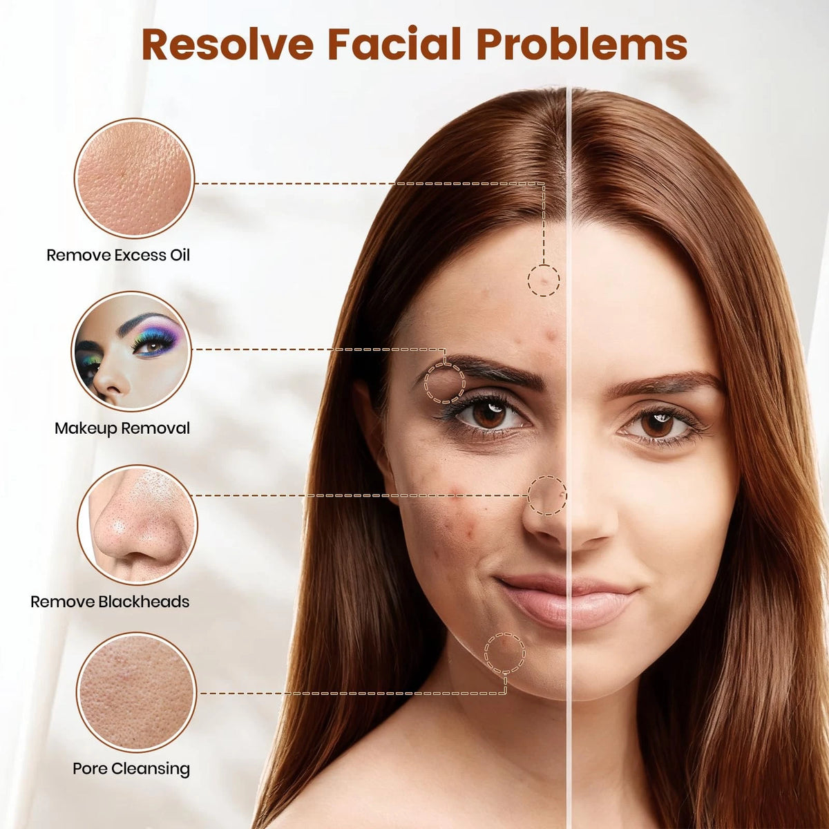 Electric Facial Cleansing Brush for Universal Use (2023)