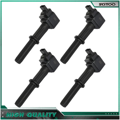 Set of 4 Ignition Coils for Chevrolet Spark (2016–2020) L4 1.4L