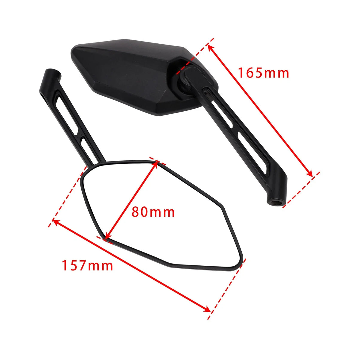 Rear View Mirror Set for Aprilia SR 50 R Replica, SR50 Factory, SR50 Street
