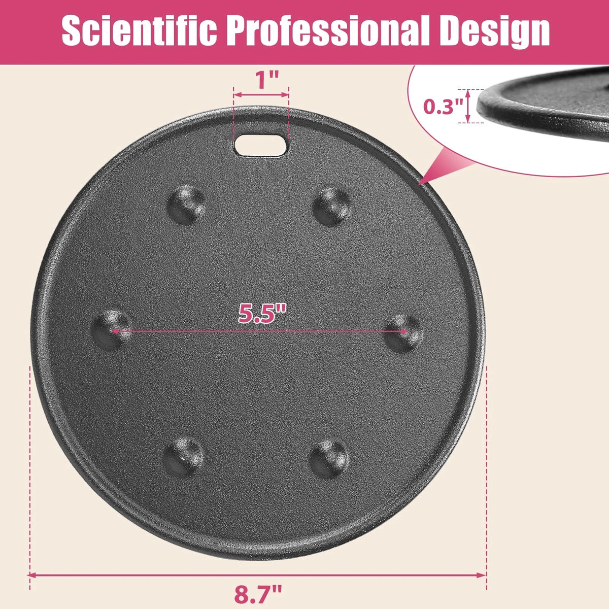 Heat Diffuser for Gas Stove (8.7 Inch, Black)
