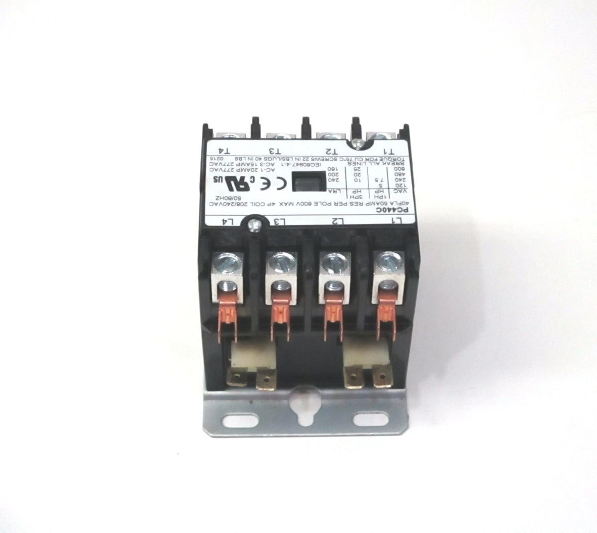 4 Pole Contactor 40 Amps 240 Volts for Air Conditioner (PC440C)