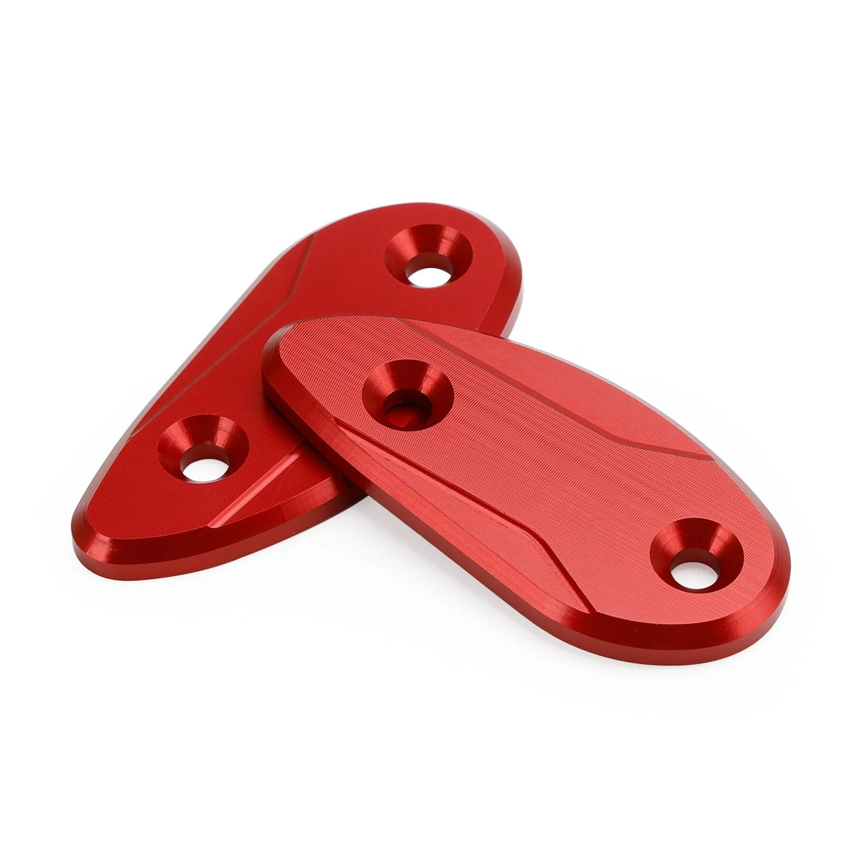 CNC Red Mirror Block Off Plates for Honda CBR 1000 RR (2008–2023) M529-A220-Red