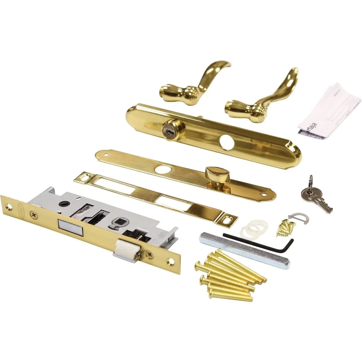 Revere Mortise Brass Handle Set for Larson Storm Door