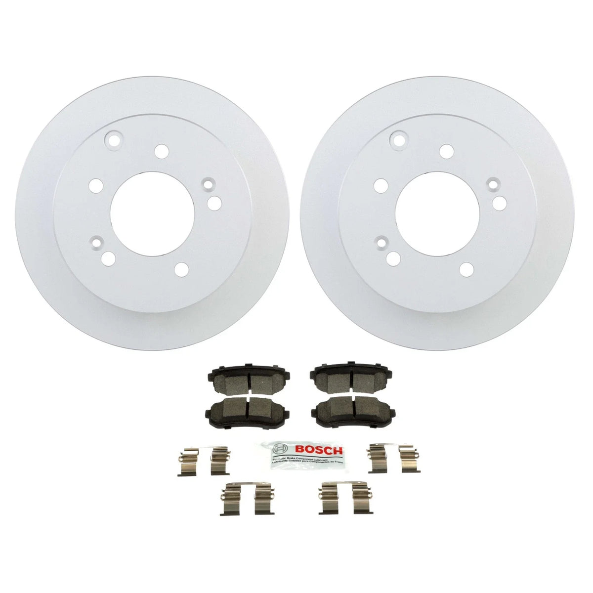 Bosch QuietCast Brake Pad Kit & 262mm Rotors for Kia Forte5 (2014–2018)