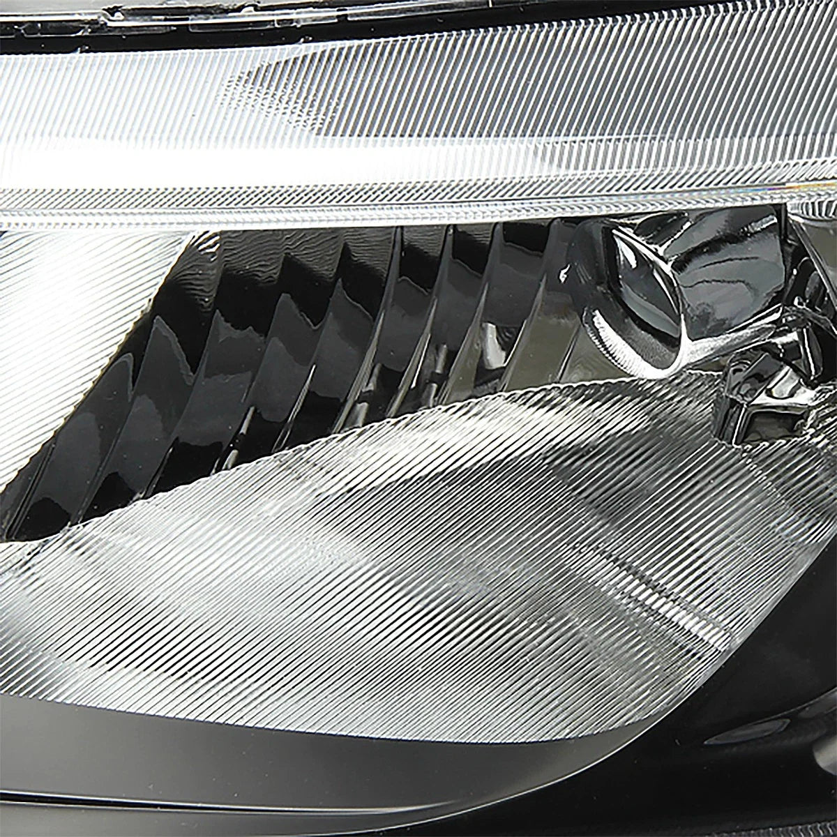 Pair of Black Housing Amber Side Headlights for Honda Civic (2006–2011)