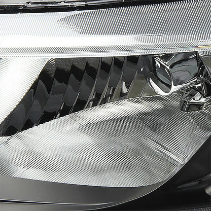 Pair of Black Housing Amber Side Headlights for Honda Civic (2006–2011)