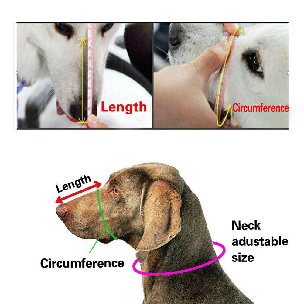 Adjustable Dog Muzzle Mouth Cover Mesh Mask for Dogs