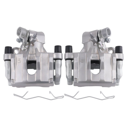Set of 2 Rear Brake Calipers w/Bracket for Mazda 3 Ford C-Max Escape (2013–2019) - CFI4XN, 19-B6284A