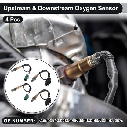 Set of 4 Upstream & Downstream Oxygen Sensors for Nissan Armada (2004–2020) 2345060