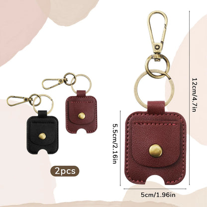 2X Car Key Cover for Xelsluthe (5358IMTT4900) - PU Leather Sleeve, Black/Brown