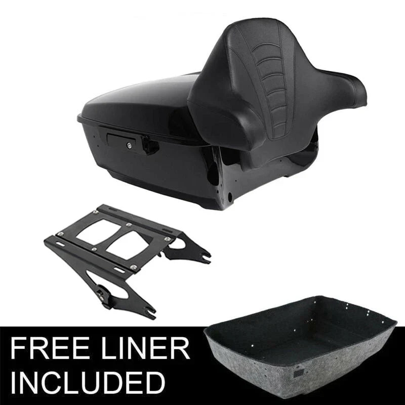 Trunk Backrest Mount Rack for Harley Touring Road Street Glide (2014–2026)