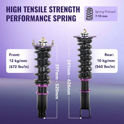 Coilovers Lowering for Infiniti G37x (2008–2013) AWD Adjustable Height
