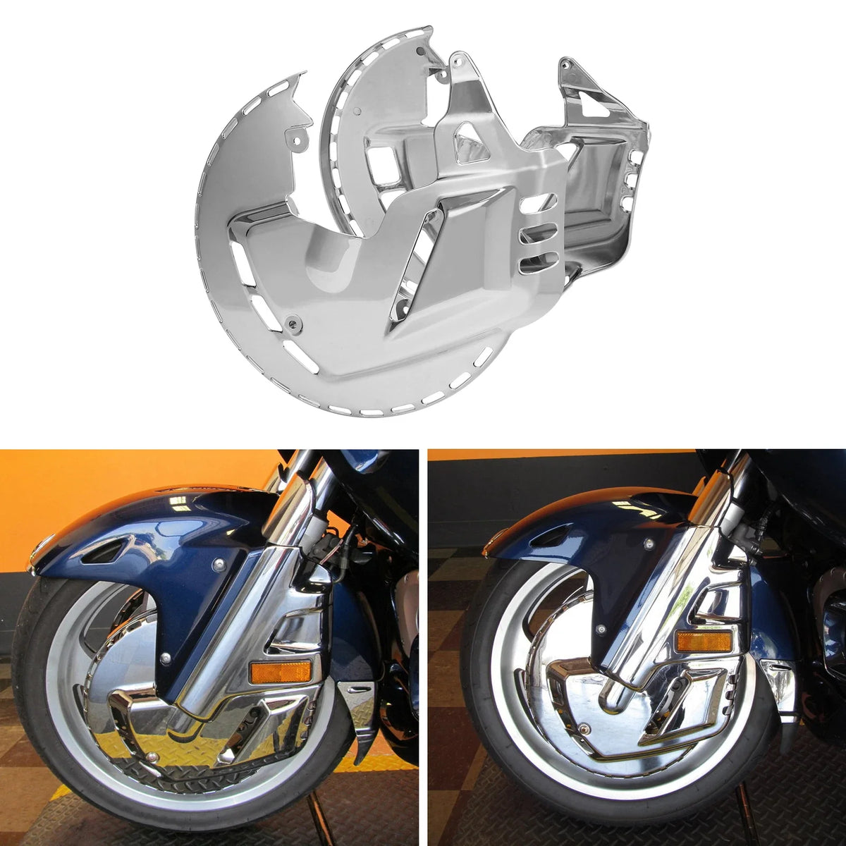 Brake Rotors Covers for Honda Goldwing 1800 GL1800 (2001–2017) Chrome