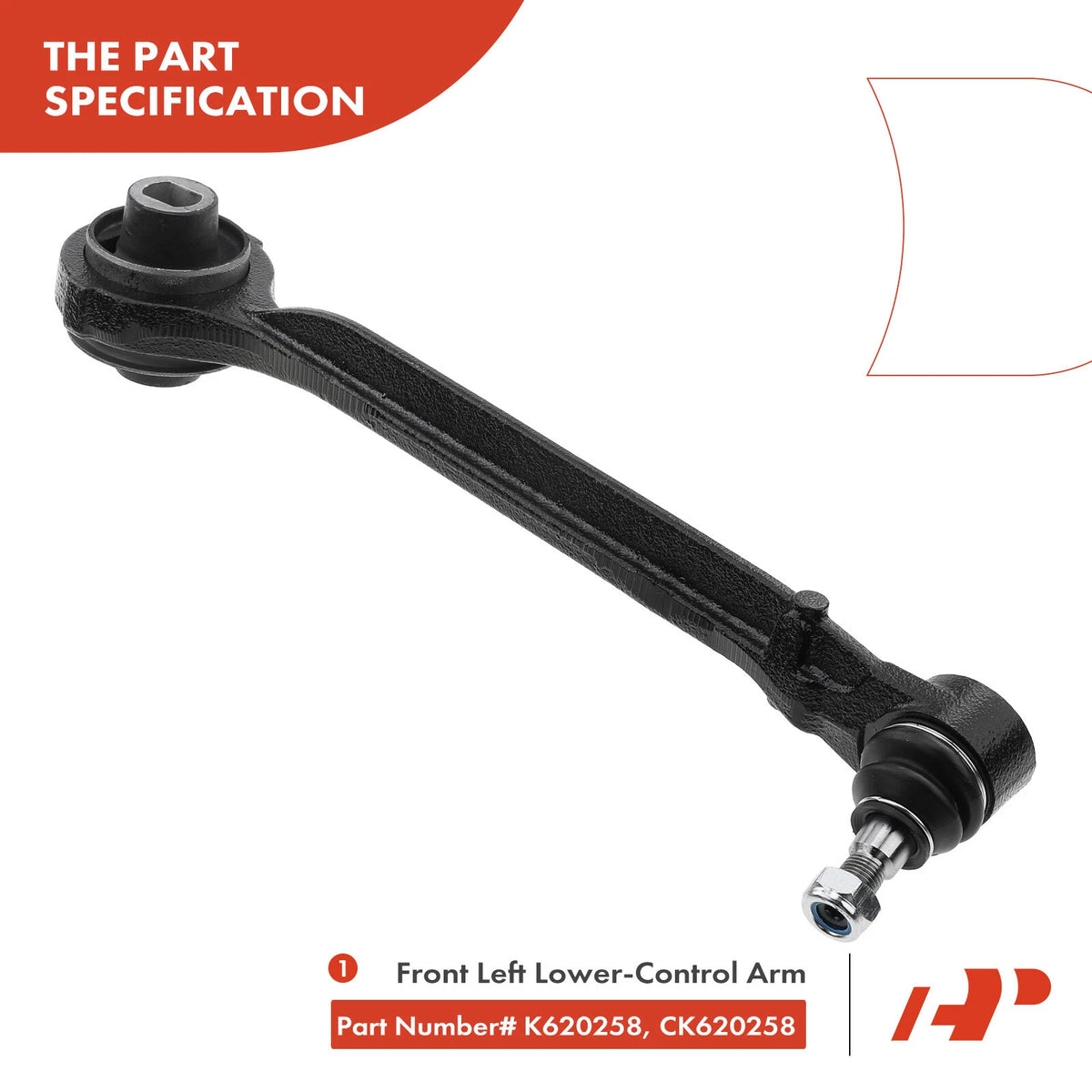 Set of 4 Front Lower Control Arms & Ball Joints for Chrysler 300 Dodge Magnum (K620258, K620257, K80996, K7469)