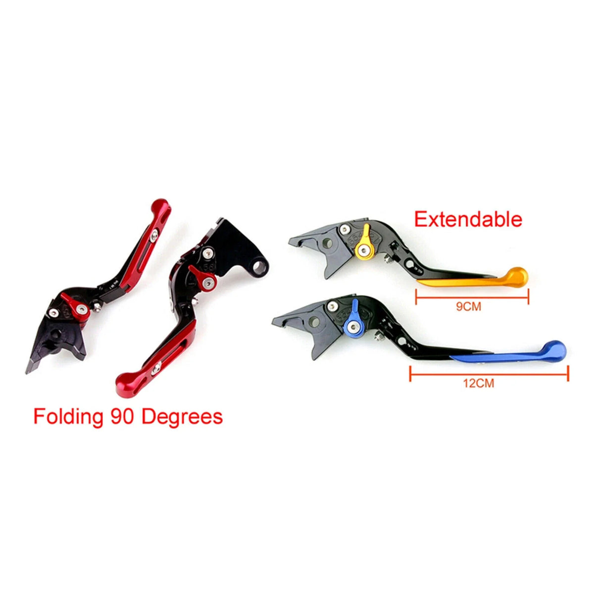 Adjustable Clutch Brake Lever for Yamaha MT125 (2014–2019) BLK T9