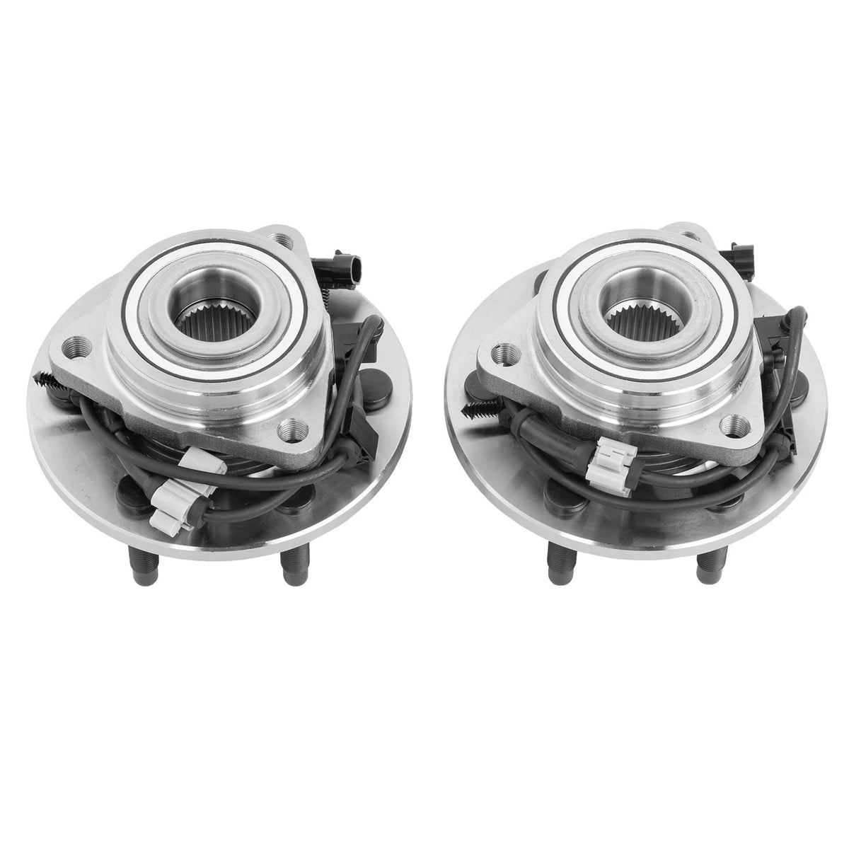 Front Wheel Bearings and Hubs for Chevy Silverado GMC Sierra Tahoe 1500 (515036)