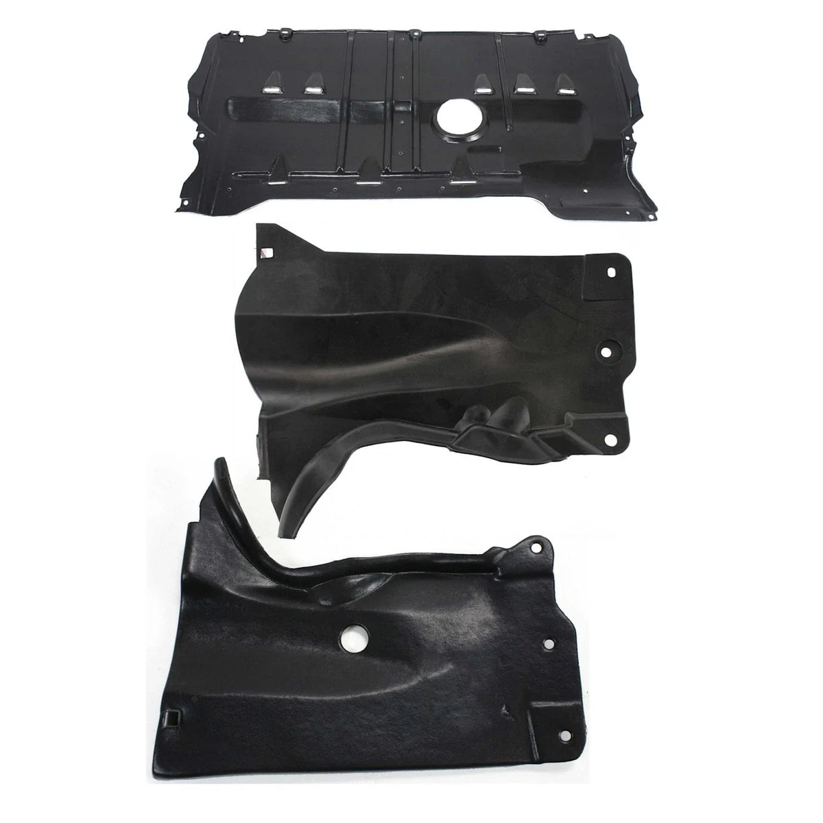 Set of 3 Engine Splash Shields for Mazda 3 (2004–2009)