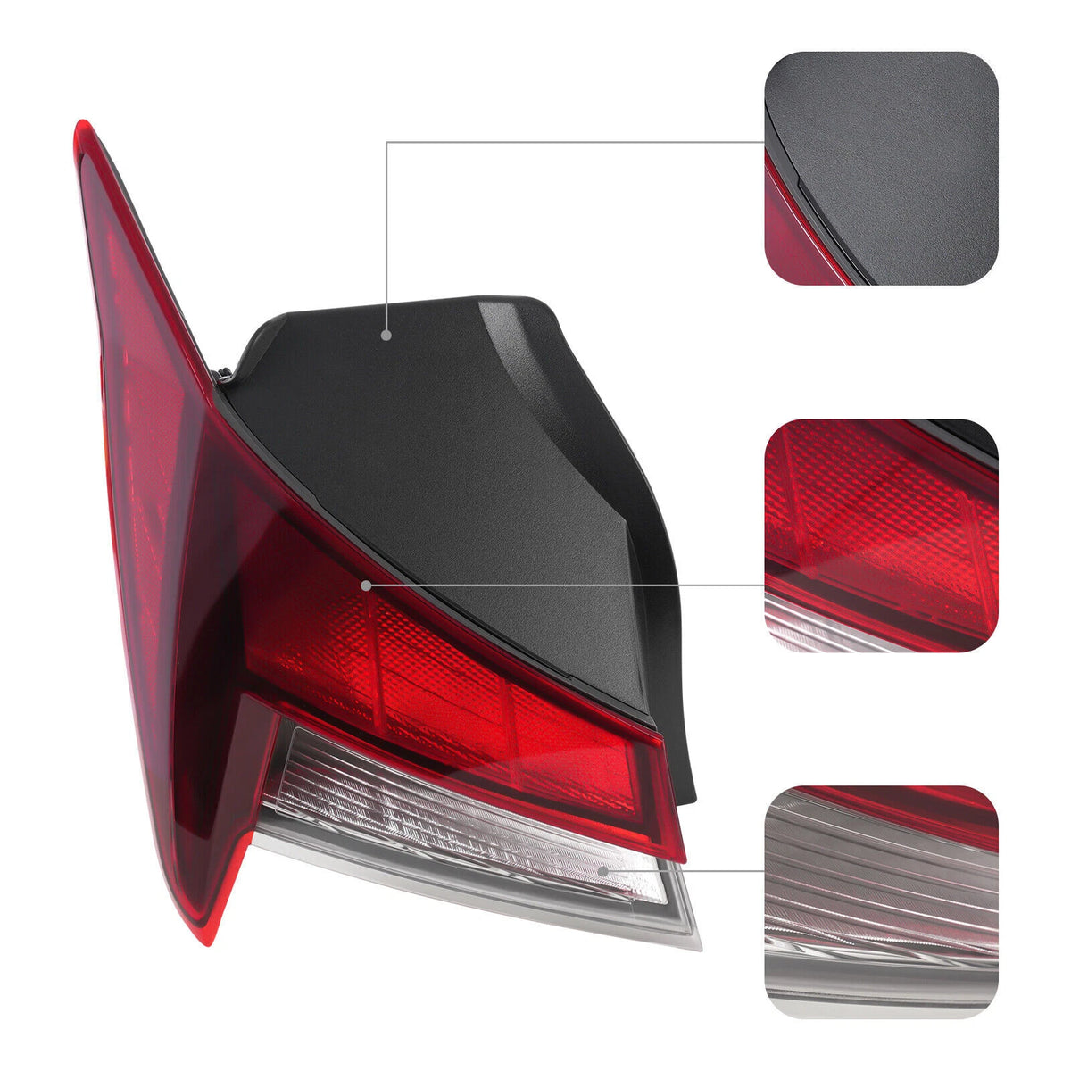 Set of 2 Outer Tail Lights for Hyundai Elantra (2021–2024) 92401-AA000, 92402-AA000