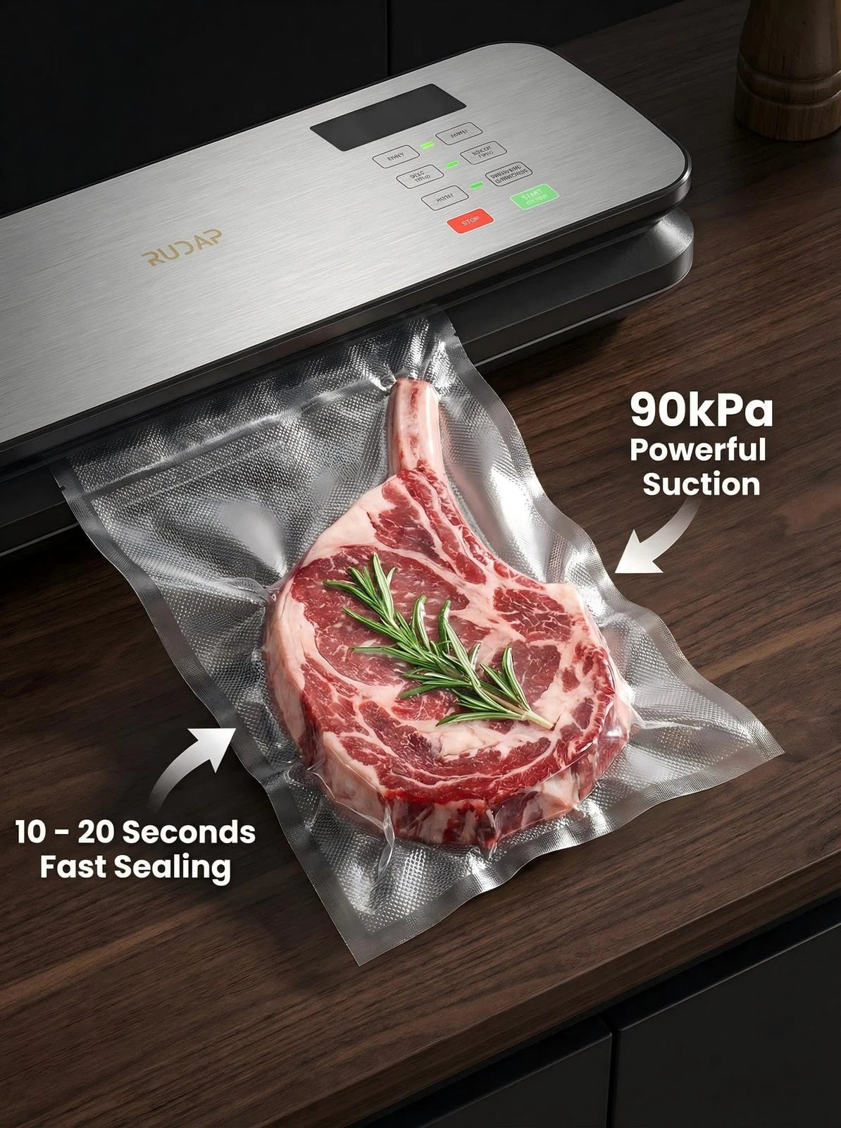 Vacuum Sealer for Food (90kPA Powerful Food Saver)