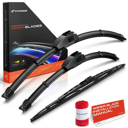 Set of 3 Wiper Blades for Nissan 350Z (2003–2009)