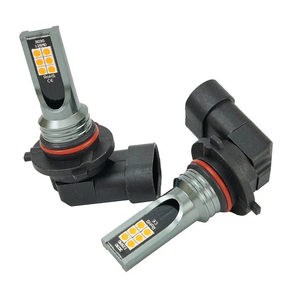 2X 9006 HB4 3000K Golden Yellow 108W LED Fog Lights for Driving Bulbs