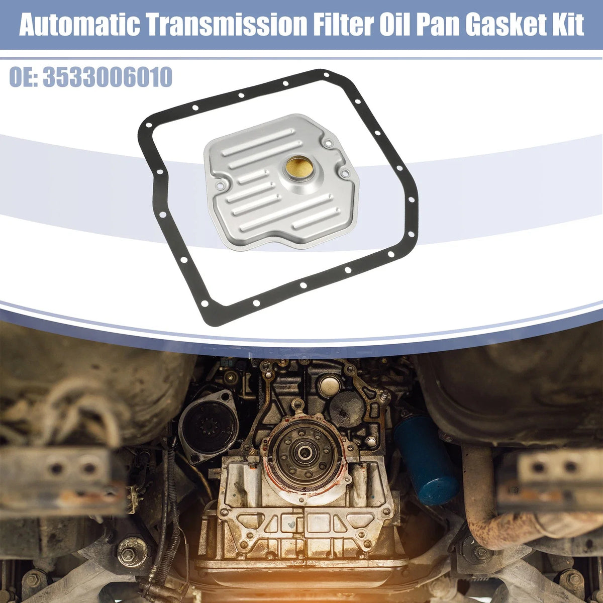 Set of 1 Transmission Filter Oil Pan Gasket Kit for Toyota RAV4 (2019–2023)